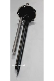 Resim FullYedek DT4 1980 Watt Anotlu Rezistans 5 Delikli Demirdöküm Termosifon Rezistansı 