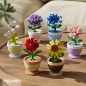 Resim Dört Mevsim Çiçek Saksı Bina Blokları, Simülasyon Bina Blokları Çiçekler, ABS Malzeme, Çiçek Teması, Masaüstü Dekorasyon, Yaratıcı Bina Blokları Oyuncakları, Romantik Sevgililer Günü Hediyesi, Çok Renkli, Arkadaşlar, Erkek Arkadaş ve Kız Arkadaşlar İçin Hediye, Sevgililer Günü Hediyesi, Anneler Günü Hediyesi, Doğum Günü, Cadılar Bayramı, Şükran Günü, Noel İçin Uygun 
