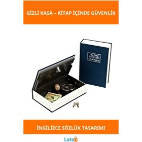 Resim Gizli Kasa Kitap Görünümlü Dayanıklı Sözlük 1 Adet 