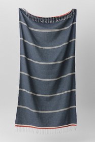 Resim Mykonos Keten Peştemal - 100x180 cm / Lacivert 