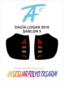 Resim aksesuar folyo tasarım Dacia Logan Stop Folyo 
