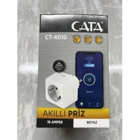 Resim Cata CT-4010 Akıllı Wifi Priz Uzaktan Kontrol Tuya Smart Life 