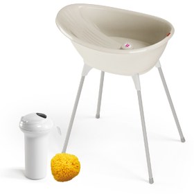 Resim Bella Çift Yönlü 0-12 Ay Beyaz Banyo Küveti Seti 