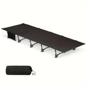 Resim Taşınabilir Katlanabilir Kamp Yatağı - Hafif, Kolay Kurulum, Alüminyum Alaşım, Sırt Çantası ile Yürüyüş, Plaj, Piknik, Kamp Aksesuarları için 