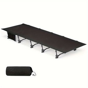 Resim Taşınabilir Katlanabilir Kamp Yatağı - Hafif, Kolay Kurulum, Alüminyum Alaşım, Sırt Çantası ile Yürüyüş, Plaj, Piknik, Kamp Aksesuarları için 