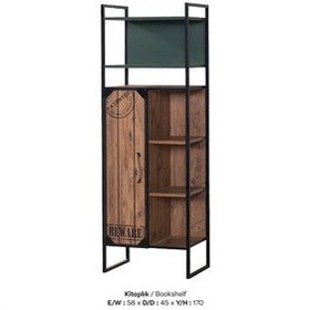 Resim Bengimobilya Kitaplık Urlu Loft Model Metal Transmisyon İskelet 1 Sınıf Suntal 