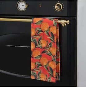 Resim Soft Randig Mutfak Havlusu - Turuncu - 40X66 Cm 