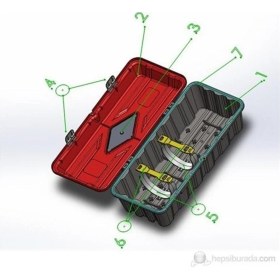 Resim Dafne Yangın Yangın Söndürme Tüpü Kabini (Plastik) 
