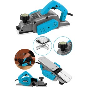 Resim Steiner Alman 4200 Watt Sjs Bakır Sargılı Metal Şanzıman Motor Korumalı Çift Bıçaklı Planya Rende Makinesi 