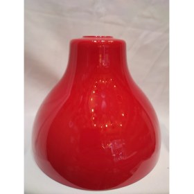 Resim Kuğulu Avize Hakiki Opalin Tekli Avize Camı.kırmızı Renkte.(E.27) 