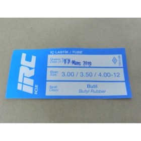 Resim Irc Iç Lastik 3.50/4.00-12 (Eğri Sibop) (8652) Irc 