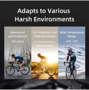 Resim Siyah 5'li Akıllı Bisiklet Hırsızlık Önleme Cihazı 113db Alarm, Dönüş Fren Sinyali, Ip65 Korumalı, 6 Ay Pil Ömrü 