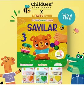 Resim Sayılar Ilk Oyun Hamuru Aktivitesi Ve 3x125 Gr Doğal Oyun Hamuru 