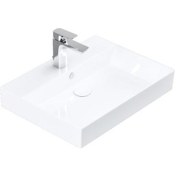 Resim Lucco Stance 60 CM Konsollu Dikdörtgen Lavabo Beyaz 