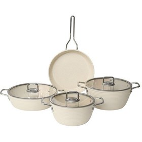 Resim Güral Açelya 7 Parça Granit Tencere Takımı Beyaz 6203244 