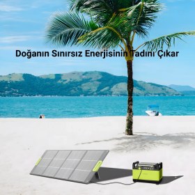 Resim Cepini 200W Katlanabilir Güneş Paneli - Monokristal %23 Yüksek Verim - Profesyonel Güç İstasyonları İçin XT60 ve MC4 Çıkışlı Taşınabilir Solar Panel 