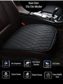 Resim Chevrolet Epica Ön Ve Arka Takım Koltuk Minderi Siyah Deri Siyah Dikis 