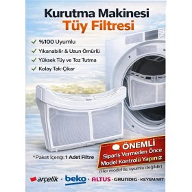 Resim Öz Beyaz Eşya Al 80 Ic Çamaşır Kurutma Makinesi Kaset Filtres 2973380100 
