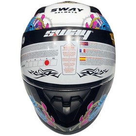 Resim Sway 815K Gloss Girl Full Face Çocuk Kaskı 