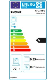 Resim Arçelik AFC 342 G A Fry 72 L Ankastre Fırın 
