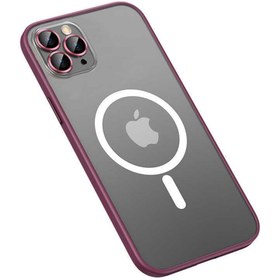 Resim Apple Iphone 13 Pro Max Ile Uyumlu Kılıf Lens Koruyuculu Tacsafe Destekli Kenarları Renkli Mat Kılıf SKU: 462400 