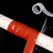 Resim Sızdırmazlık sağlayan suya dayanıklı silikon kauçuk kendiliğinden yapışan kanal bantı, tesisat onarımı için plastik yüzeylerde güçlü sızdırmazlık, sızdırmaz su borusu ve musluk yama kiti 