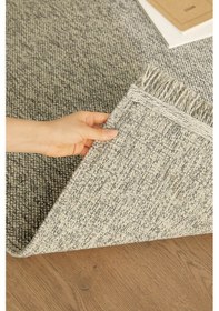 Resim Ocean Home Textile Yıkanabilir Saçaklı Buklet Gri Renk Halı Kilim160 X 230 Cm 