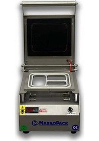 Resim Makropack Makpack 3 Bölmeli Tabak Kapatma Makinesi Paslanmaz 