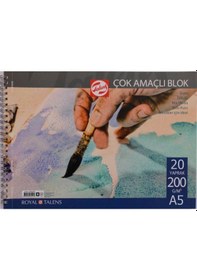 Resim Talens Çok Amaçlı Blok Resim Çizim Defteri (A5) 200 G 20 Sayfa 