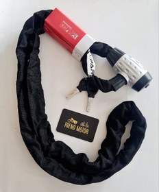 Resim 6mm X 200 Cm Zincir Kilit - Motosiklet E Bıke Bisiklet 