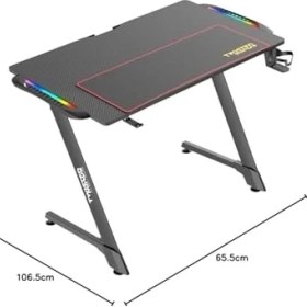 Resim Daisy Home Twisted Minds Z TM-Z-1060-RGB Karbon Fiber Rgb Gaming (Oyuncu) Masası 