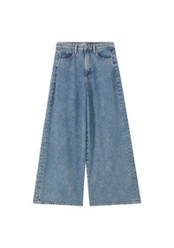 Resim Good American Kadın Geniş Paça Jean Pantolon Mavi 