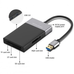 Resim ROMİX Çoklu Kart Okuyucu 6in1 Fonksiyonlu 3.0 x 2 Usb Girişi,XQD,TF,CF,SD Card Reader 