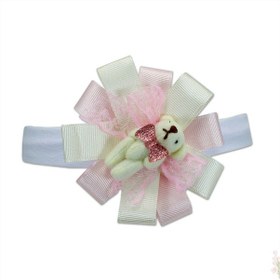 Resim Bebek Bandanası, Minik Ayıcıklı Çok Renkli 