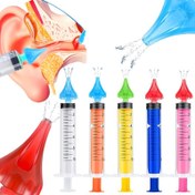 Resim 10ml 3 delikli Alerjik Olmayan Burun Yıkama Kulak Yıkama El Yapımı Yeniden Kullanılabilir Burun ve Kulak Kanalı Temizleme Aracı 