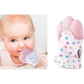 Resim Babyjem Diş Kaşıyıcı Eldiven Pembe Çok Renkli 