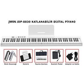 Resim Jwin JDP-8830 88 Tuşlu Dijital Piyano 