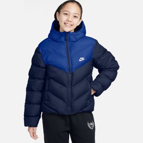 Resim Nike Nsw Tf Adp Puffer Colorblock Çocuk Kapüşonlu Mont 