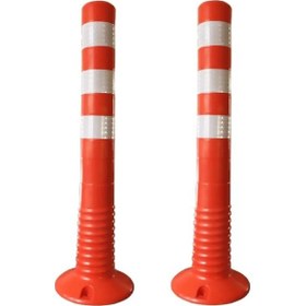 Resim Delinatör 75x8 Cm Otopark Eko Trafik Delinatör Esnek Yol Ayırıcı 2 Adet 