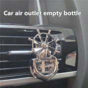 Resim Elegant Araba Hava Temizleyici ile Kompass Tasarımı - Boş Şişe, Kokusu Yok, Kendi Kokunuzu Eklemek İçin Mükemmel, Araba Hava Kanalları için İdeal, Araba Aksesuarı | Kompass Teması | Plastik Malzeme, Araba Hava Temizleyici, Pil Yok 