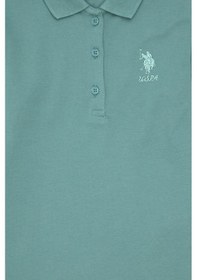 Resim U.S. Polo Assn. Kız Çocuk Mint Polo Yaka Basic Sweatshirt 50296377-VR090 