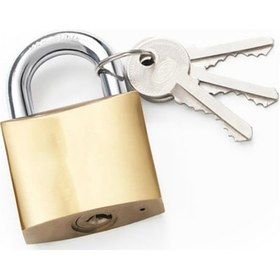 Resim Sarı Asma Kilit 25mm - Kısa 