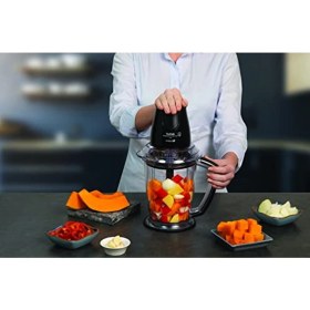 Resim Tefal MB4708TR Masterchop 4 Bıçaklı 500 Watt Rondo Doğayıcı Siyah 