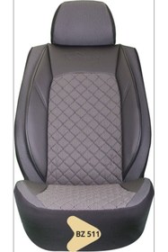 Resim K-Design ELİT JAKAR YASTIKLI KOLTUK KILIFI SERİSİ SİYAH - KOYU GRİ BZ511 