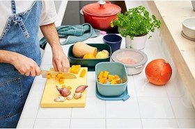 Resim Mepal Multi Bowl Cirqula Rectangular Dikdörtgen Saklama Kabı 1500 Ml- Nordic Blush 