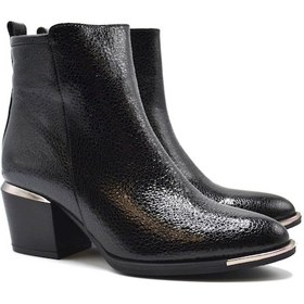 Resim Venüs Kadın Deri Bot 1928160K-R1645 Siyah Rugan 