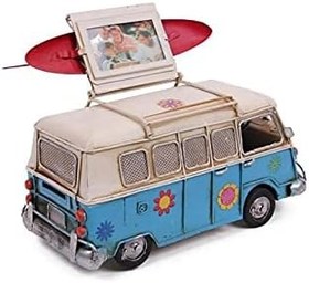 Resim Dekoratif Metal Minibüs Çerçeveli ve Kumbaralı Hediyelik 