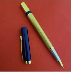 Resim Kutulu Lacivert Gold Tasarım Roller Kalem 