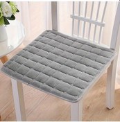 Resim Xuweiwei Yıkanabilir Kaymaz Gri 40x40 Cm Mikrofiber Sandalye Minderi Oturma Pedı 