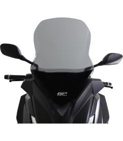 Resim GP Kompozit Yamaha XMAX 250 / 400 2014-2017 Uyumlu Baskılı Ön Tur Camı Şeffaf 59 cm 
